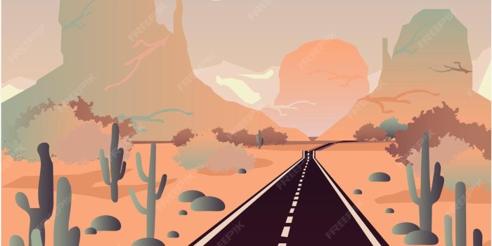 1256x2000 Premium Vector | Arizona desert handdrawing vector aesthetic landscape  phone wallpaper