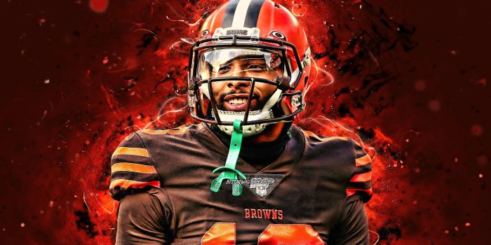 1920x1200 Download Blazing Red Odell Beckham Jr Wallpaper | Wallpapers.com