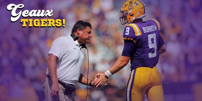 1920x1080 Joe Burrow LSU Championship Computer Wallpaper - High Res