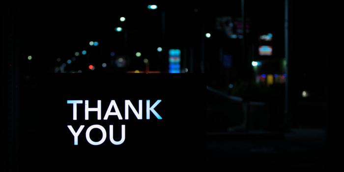 1920x1439 Download Thank You With Night City View Wallpaper | Wallpapers.com