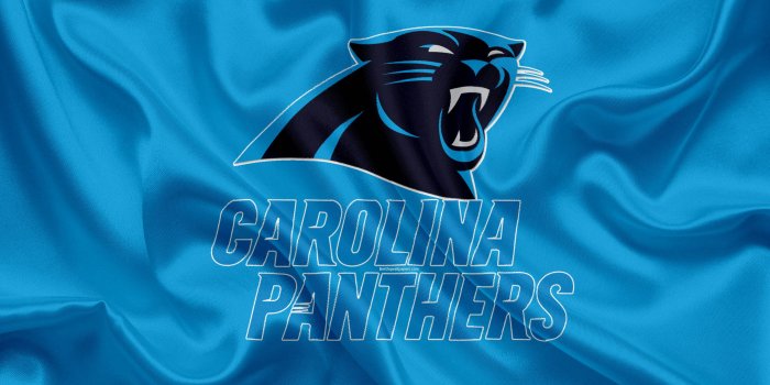 2560x1600 Download Carolina Panthers Logo On Satin Wallpaper | Wallpapers.com