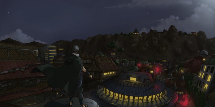 3840x2400 Sasuke Uchiha and Konoha