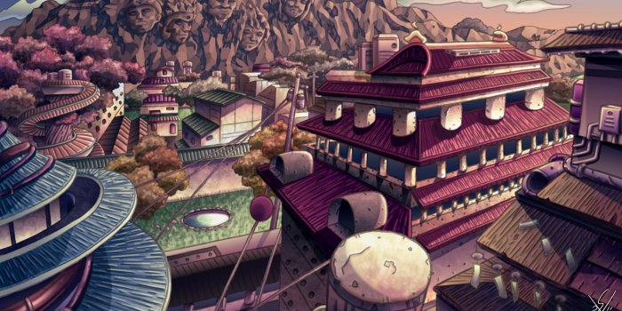 1920x1086 ArtStation - Naruto Konoha