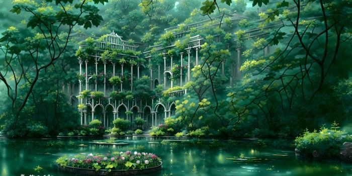 3840x2025 ArtStation - Green scenery wallpapers 4K