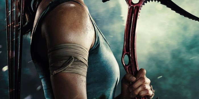 1079x1920 Download Lara Croft Axe Tomb Raider Iphone Wallpaper | Wallpapers.com