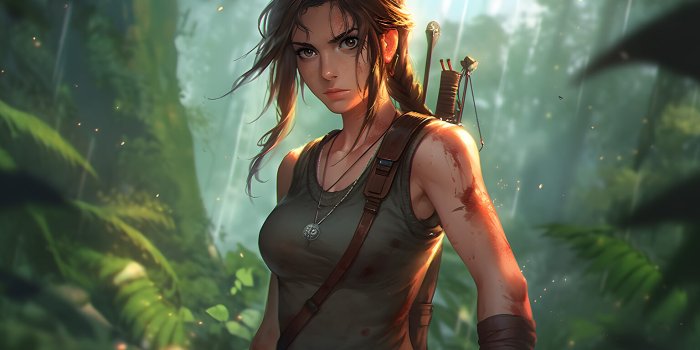 1536x864 Jungle Adventure Lara Croft Wallpaper - Free Desktop Background