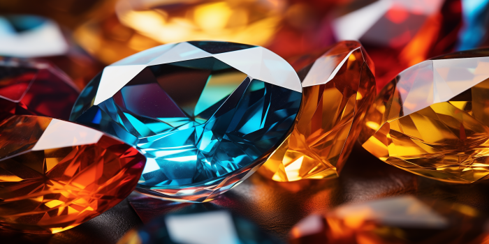 2912x1632 Dazzling Gemstones HD Wallpaper - Diamond, Topaz & Sapphire by patrika