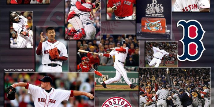 1920x1200 Download Boston Red Sox Players Collage Wallpaper | Wallpapers.com