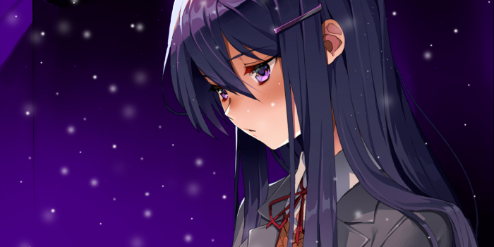 1366x768 A very simple Yuri wallpaper : r/DDLC