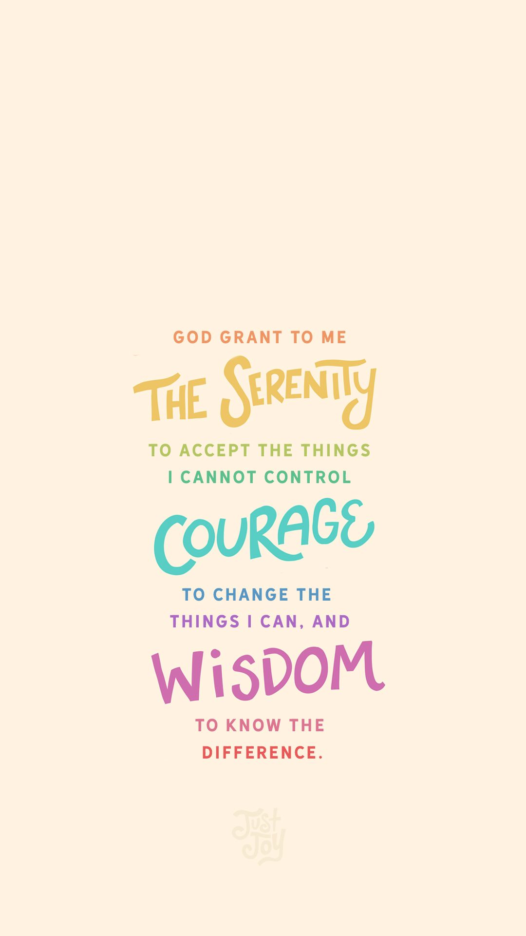 1080x1920 The Serenity Prayer - iPhone Background - Screen Saver - Wallpaper | Prayer  wallpaper, Serenity prayer wallpaper, Positive self affirmations