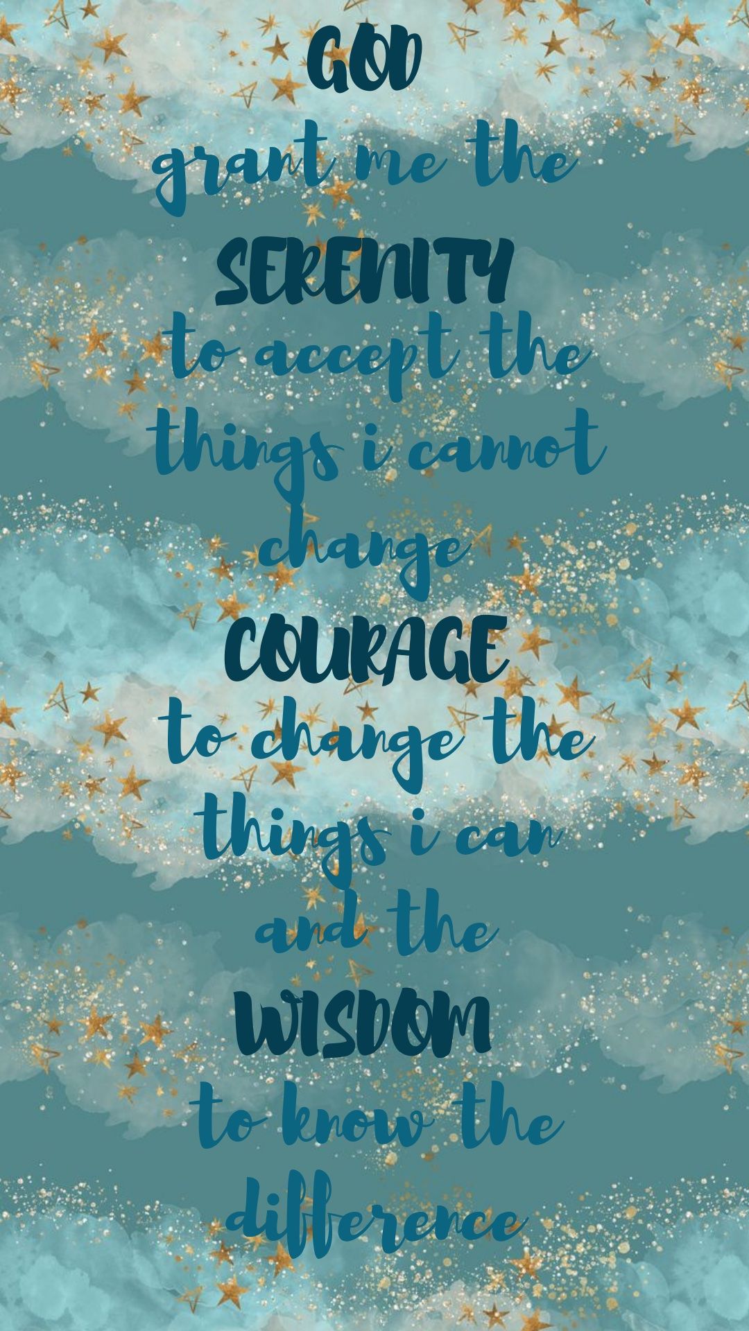 1080x1920 Serenity Prayer inspirational quote | Serenity prayer wallpaper, Serenity  prayer quotes, Prayer wallpaper