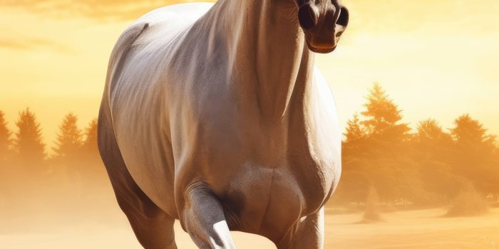 2448x4368 A 4K ultra HD mobile wallpaper showcasing a graceful and majestic Arabian  Stallion, galloping through a sun-kissed field, its flowing mane and tail  creating a stunning visual spectacle