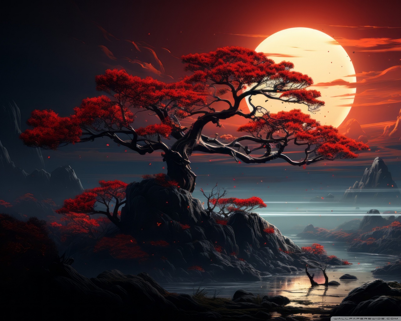 1280x1024 Amazing Asiatic Landscape Art Ultra HD Desktop Background Wallpaper for :  Widescreen & UltraWide Desktop & Laptop : Multi Display, Dual Monitor :  Tablet : Smartphone