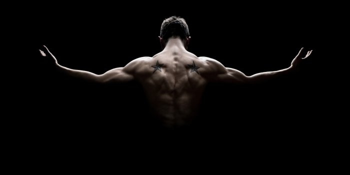 5440x3310 Muscles Bodybuilder Dark Black 5K Wallpaper - Best Wallpapers