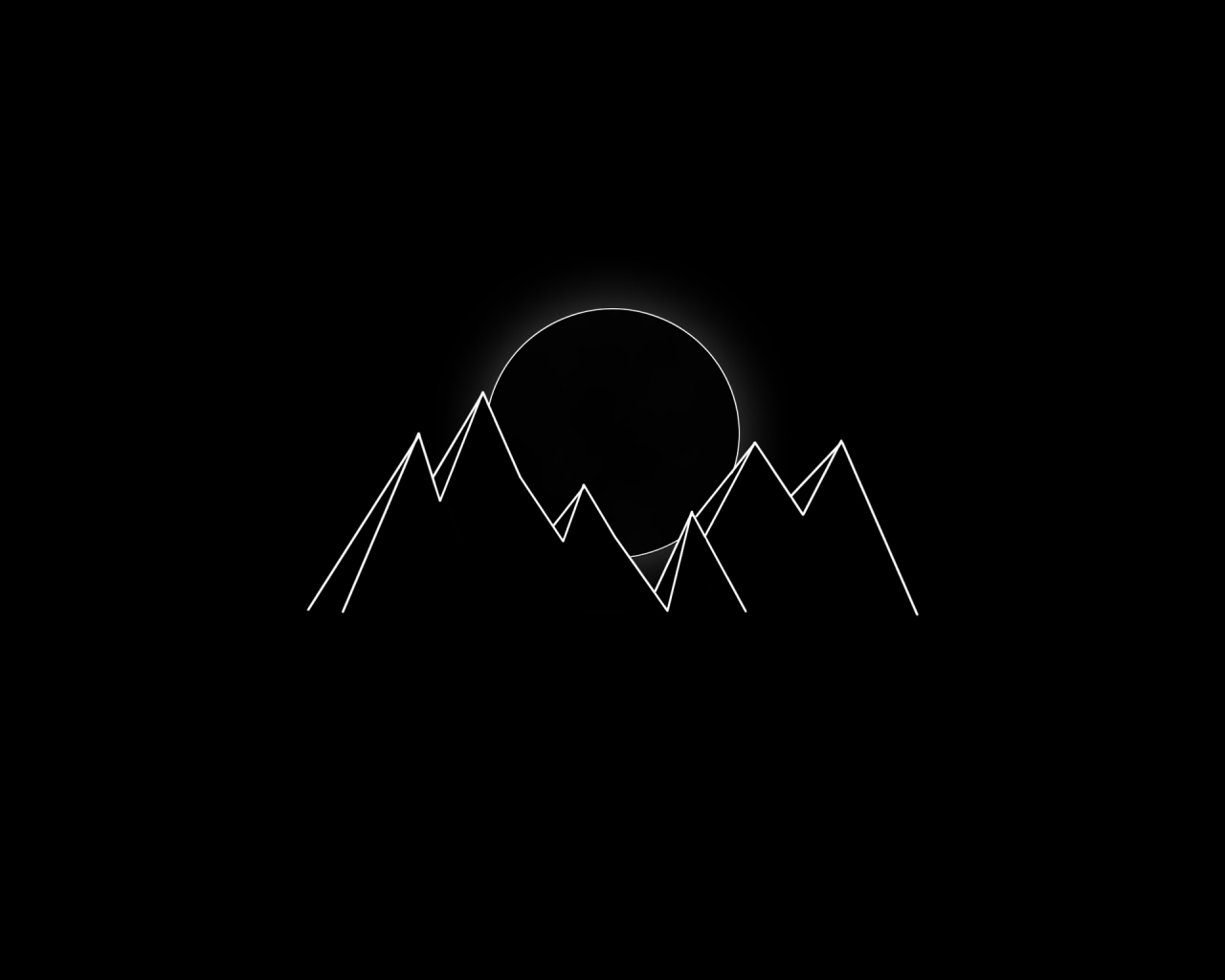 1280x1024 Download wallpaper 1280x1024 minimal, dark, mountains, standard 5:4  fullscreen wallpaper, 1280x1024 hd background, 24005