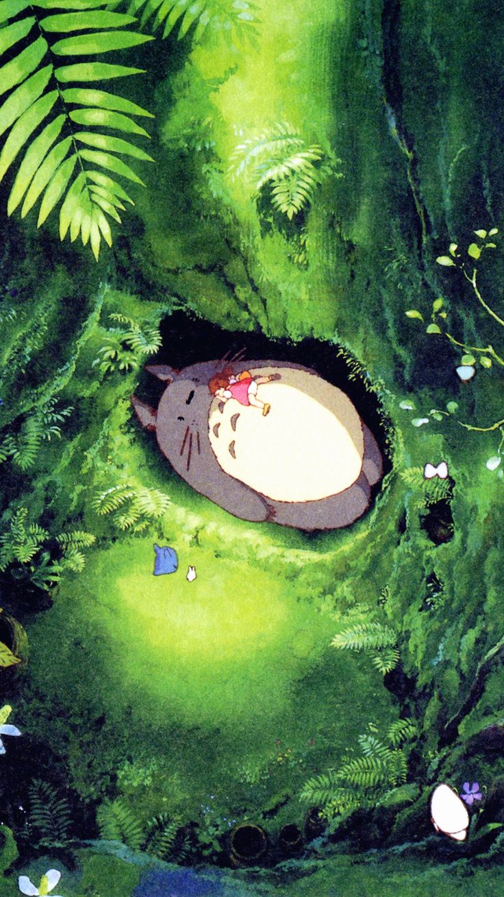 736x1308 Japan Totoro Art Green Anime Illustration iPhone 6 Wallpaper Download |  iPhone Wallpapers, iPad wallpapers One-stop … | Totoro, Dessin visage  facile, Hayao miyazaki