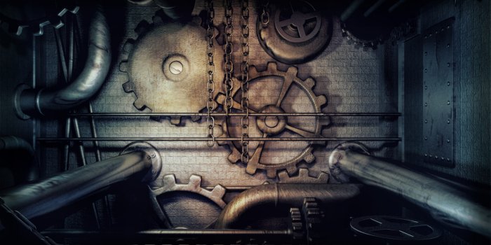 1920x1080 Steampunk Gears Pipes Chains dark machine wallpaper | 1920x1080 | 56075 |  WallpaperUP