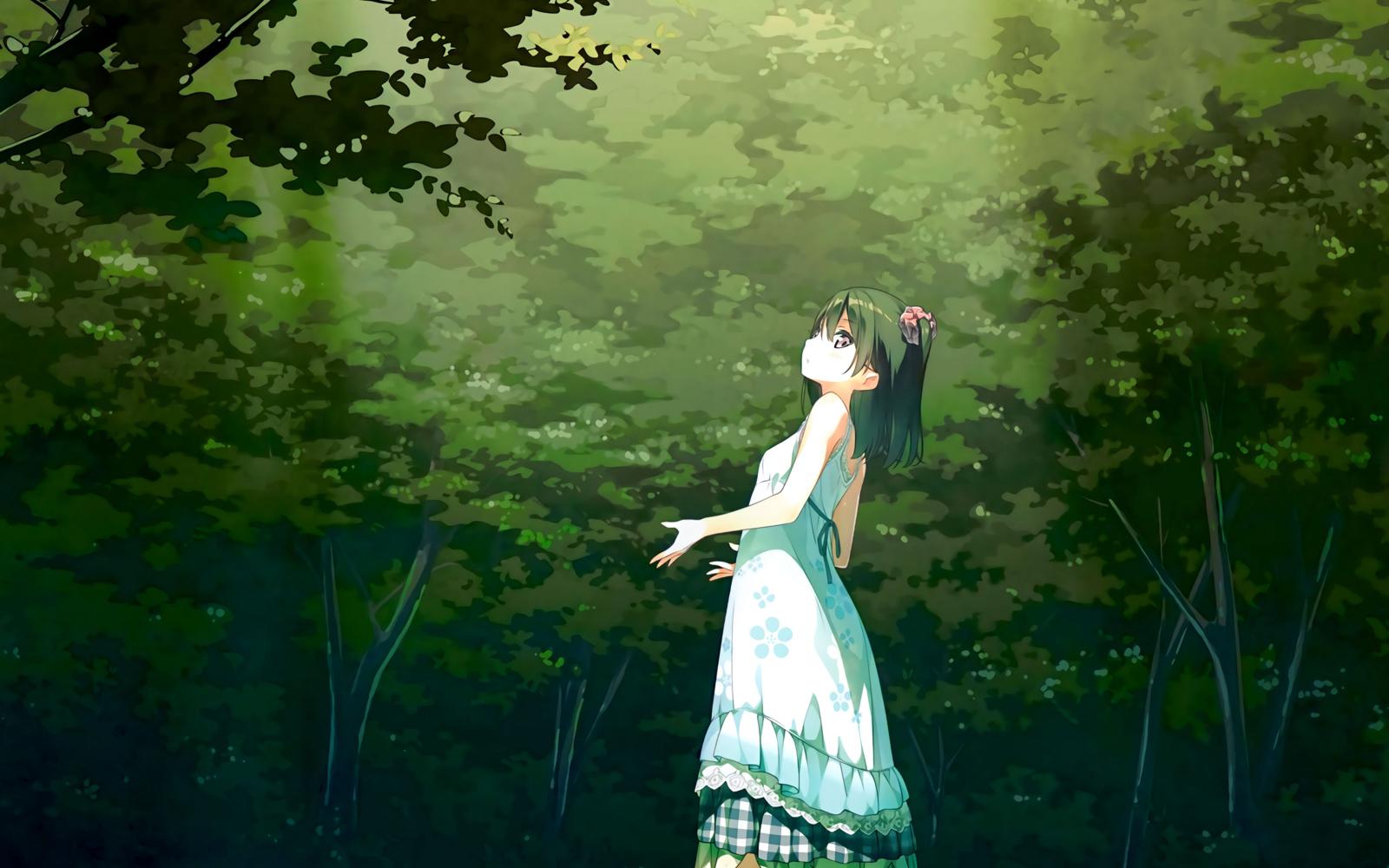 3840x2400 Soft Green Anime Wallpapers