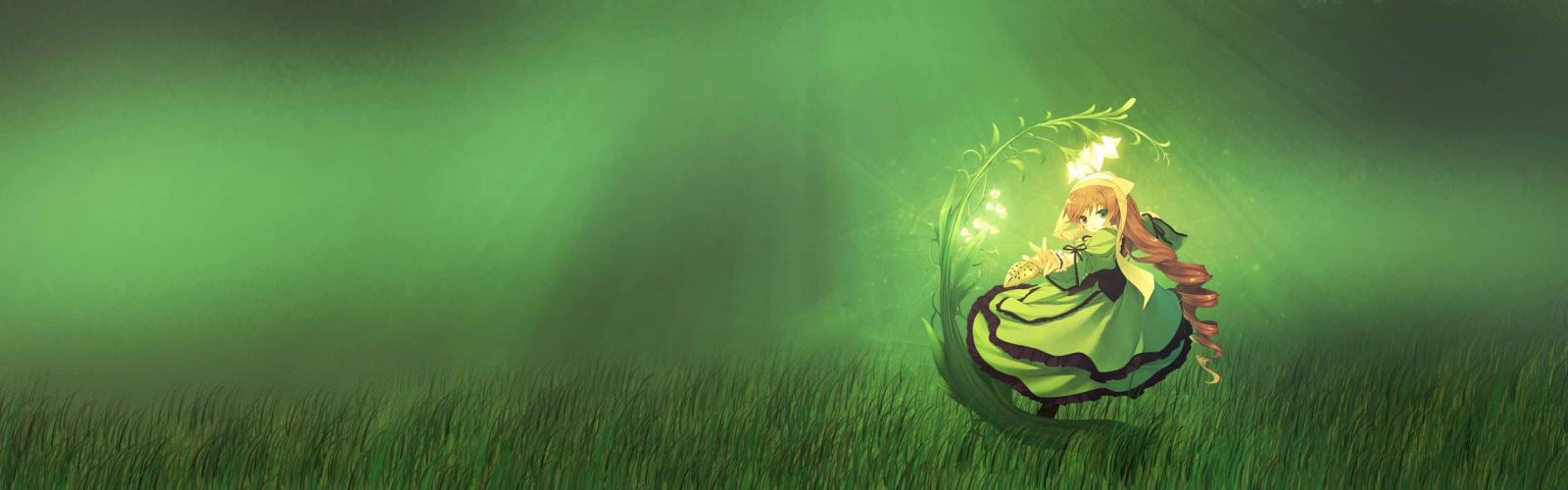 2880x900 100+] Green Anime Wallpapers | Wallpapers.com