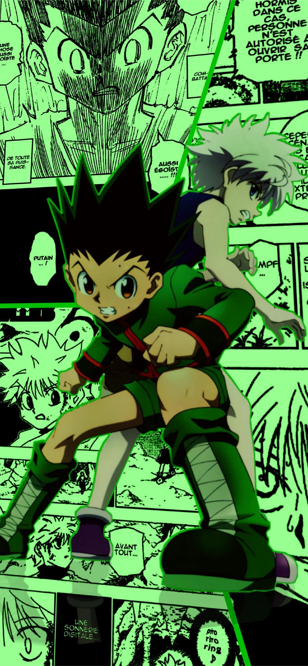 1284x2778 Green Anime iPhone Wallpapers