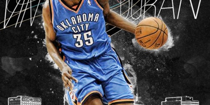 1080x1920 Download Kevin Durant Okc Cool Basketball Iphone Wallpaper | Wallpapers.com