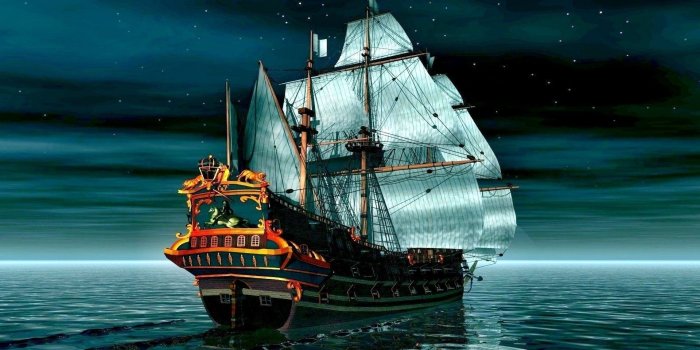 1920x1200 Pirate Ship Backgrounds | Pirate ship, Sailing ships, Sailing
