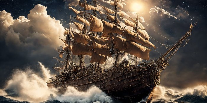 3840x2176 4K Wallpaper: Steampunk Pirate ship : r/StableDiffusion