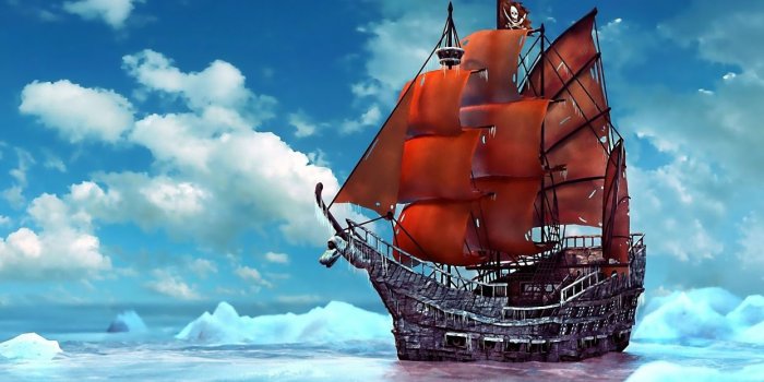 1244x700 Pirate ship ice snow ship ships boat boats pirates ocean sea fantasy  wallpaper | 1920x1080 | 91229 | WallpaperUP
