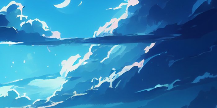 1183x2560 Sea Blue Anime Background Wallpapers - Blue Anime Wallpapers