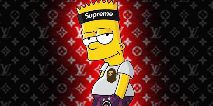1081x1920 Download free Supreme Lv Bart Simpson Wallpaper - MrWallpaper.com