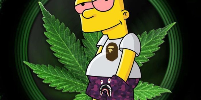 1920x1920 100+] Cool Bart Simpson Supreme Wallpapers | Wallpapers.com