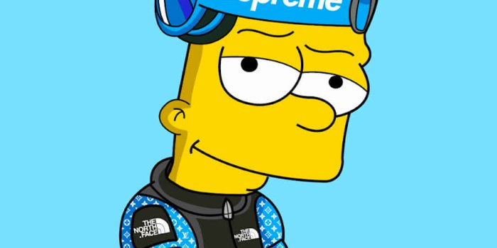 900x907 Download This Cool Bart Simpson Supreme Design Is Perfect, 46% OFF