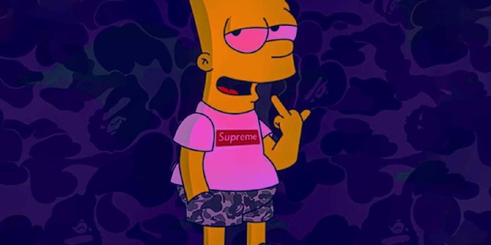 1440x1280 Download Bart Simpson: Taking Supreme to the Streets Wallpaper | Wallpapers .com