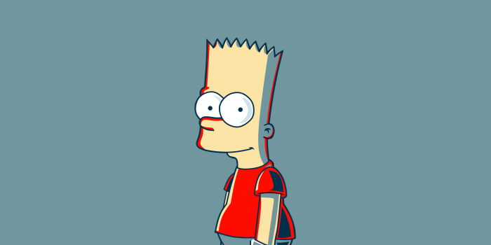3840x2160 Bart Simpson Wallpaper 4K, Minimalist, The Simpsons