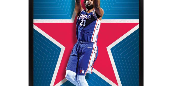 2000x2000 NBA Philadelphia 76ers - Joel Embiid 20 Wall Poster, 22.375