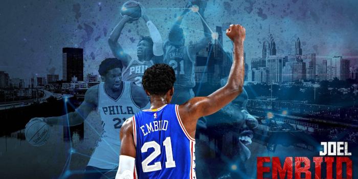 1920x1080 Download Joel Embiid Back View Wallpaper | Wallpapers.com