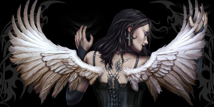 1440x769 Beautiful Dark Angel Wallpaper​ | Gallery Yopriceville - High-Quality Free  Images and Transparent PNG Clipart