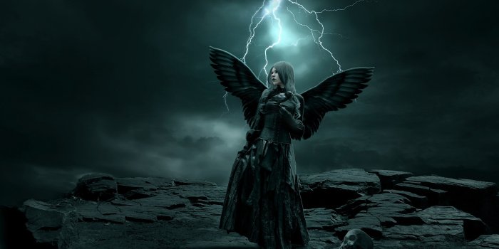 1920x1080 Dark Angel HD Wallpaper