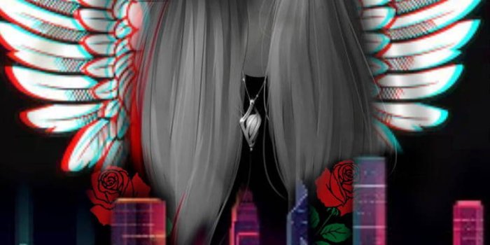 800x1422 Download Phone Girl Dark Angel Wallpaper | Wallpapers.com