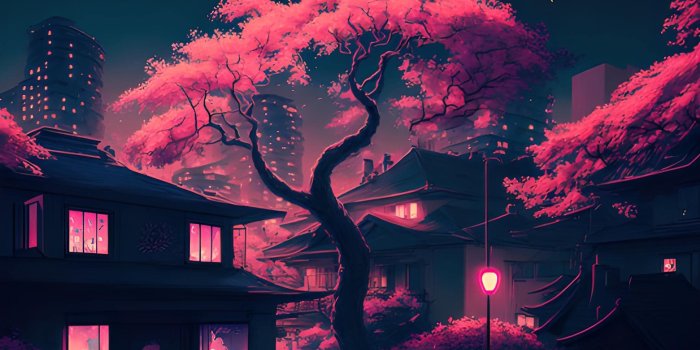 2156x1440 Sakura Tree - Art Work Wallpaper Download | MobCup
