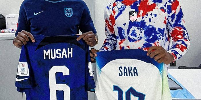 1440x1800 Download Usa National Football Team Musah And Saka Wallpaper | Wallpapers .com