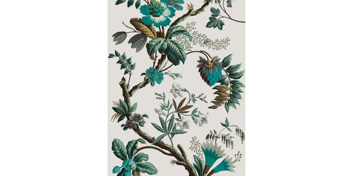 1600x1300 Wallpaper - Fancy flowers cyan | Exotic flowers