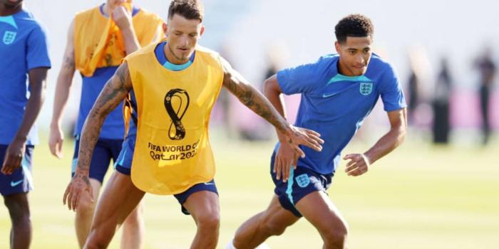 1440x810 Download Ben White With Jude Bellingham Wallpaper | Wallpapers.com