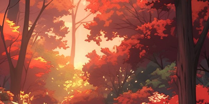 1181x2560 Cozy Autumn Forest with a Stream