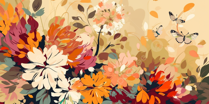1200x675 Bright Warm Color Background Of Flowers