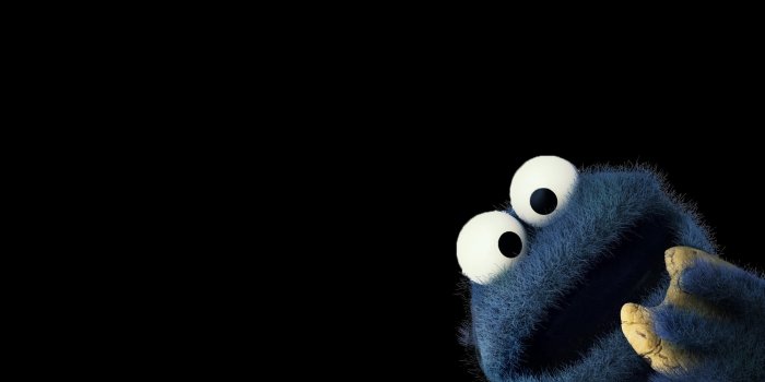 1920x1080 Cookie Monster, cartoon, cookies, black