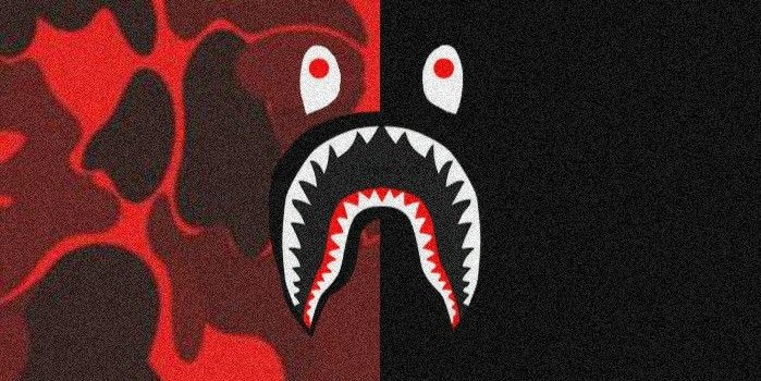 699x1560 Bape Red Wallpapers