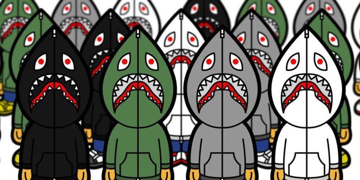 1024x768 Bape Shark Wallpapers