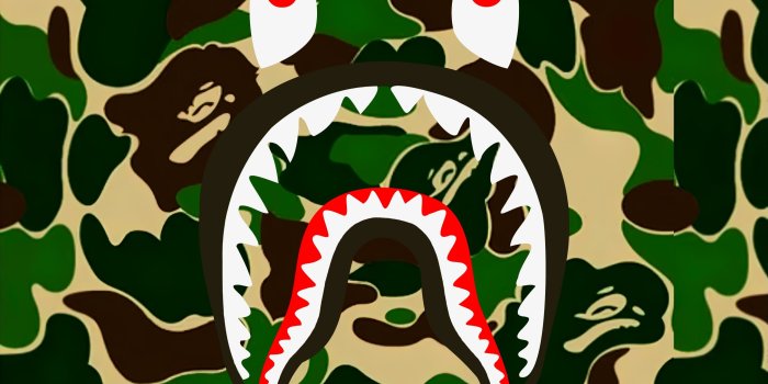 2880x3840 ▷ BAPE Shark Camouflage wallpaper