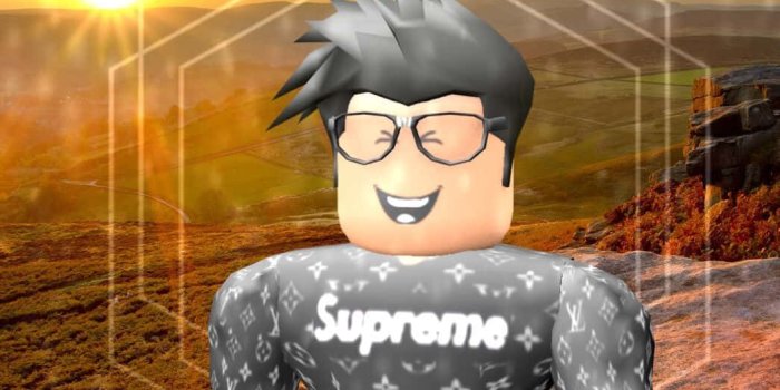 1045x1045 Virtual World with Roblox Boy Wallpaper